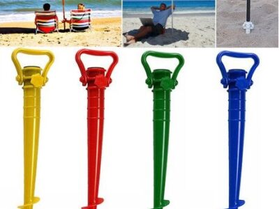 Support vis pour parasol - Accessoire , pack 4 pieces